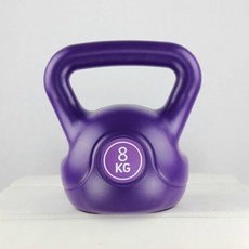 헬스 피트니스 여성 남성 가정용 아령 경기 힙업 플라스틱 주입 공 220KG, 자색 /8킬로그램 /개