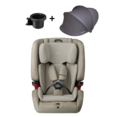 다이치 ISOFIX 브이가드 토들러 리우 카시트 + 선바이저 + 컵 홀더 세트, Warm Gray(회색) 2개
