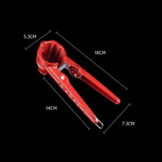 호두 커터 클램프 플라이어 아연 합금 헤이즐넛 너트 크래커 클립 밤나무 가제트 다기능 Sheller 오프너, [06] Style F Red, 1개