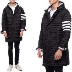 톰브라운 명품톰브라운 23FW 남성 사선 완장 다운 롱패딩 MOD013X 05411 001 23F