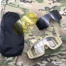 Rhinoceros Army 팬 방폭 투명 고글 3 색 렌즈 세트는 김서림 방지 액체 완전 보호로 교체 가능
