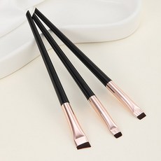 네일룸 슬림 라이너브러쉬 3종세트 아이라이너브러, 골드&블랙, 1개