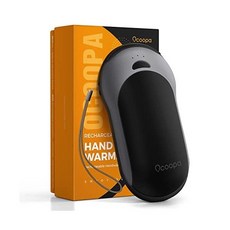 사무실 충전 충전용손난로 손난로 OCOOPA 2팩 핸드워머 충전식 클래식 5200mAh 및 방수 10000mAh 118s 핑크 H01-PD PRO., H01-PD PRO 10000mAh Black
