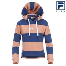 FILA 여성 헤리티지 스트라이프 후드 맨투맨 FS2POA3153F_APT