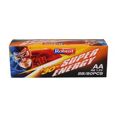 로버스트 건전지 1BOX(80P) AA, 1개, 80개입