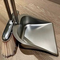 18/8 블랙스테인레스 스틸 아메리칸 레트로, 브라운 스테인리스 빗자루, 1개, (브라운)스테인리스 싱글 빗자루(보푸라기없음)