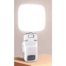RGB 필 라이트 데스크탑 통합 접이식 휴대폰 거치대 라이브 방송 3 색 야외 LED 포켓, D1 clip type - white