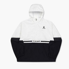 르꼬끄 공용 쉐브론 메쉬 안감 아노락 바람막이 자켓(생활방수) QO323TJK82 BLK