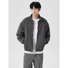 에잇세컨즈 패디드 데님 숏점퍼 라이트 그레이 (424X38LYY2)