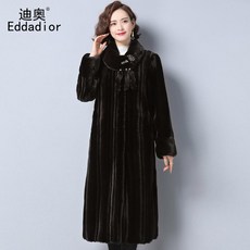 밍크 모피 겨울 수입 코트 여성 숙녀이닝 모피 코트 긴 밍크 코트 여성 전체 밍크 무릎