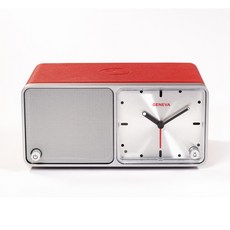 GENEVA TIME 제네바 타임 블루투스 스피커 아날로그시계 블루투스5.0, 화이트