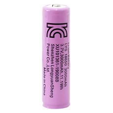 18650 리튬이온 충전지 3000mAh, 1개입, 1개