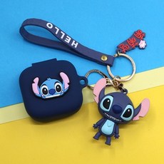 짱구 쿠로미 갤럭시 버즈 라이브 케이스, 3. 딥블루 얼굴 스티치 피규어