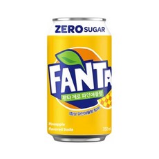 환타 제로 파인애플맛, 350ml, 6개