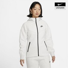 나이키 우먼스 나이키 스포츠웨어 테크 플리스 윈드러너 풀집 후디 NIKE FB8339-013