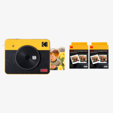 코닥 미니샷 3 레트로 폴라로이드 카메라 yellow + 카트리지 60p, 1개, C300R(옐로우)