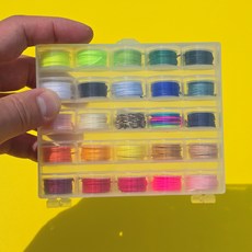 나일론 매듭실 팔찌만들기 반지만들기 0.8mm 25컬러, 1개