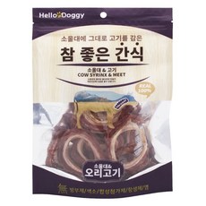 헬로도기 참좋은 소울대&오리고기 80g x5개 애견간식 강아지간식, 5개 - 오리울대