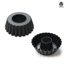 [타이거크라운] 일본 Black시리즈 빵틀 마가렛 쉬폰 쿠글로프 플라워 쉘 제과제빵, 1개