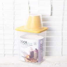 한솔 도어 미니 잡곡통 중 사각 950ml 플라스틱잡곡통, 1개