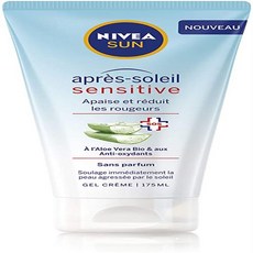 NIVEA SUN Sensitive SOS 애프터 썬 젤 (1 x 175ml) 보습 및 알로에 베라 젤 민감한 피부를위한 무향 애프터, 단일상품
