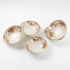 [5p 세트] 일본 야마고 사과배 종지 도자기 원형 식당, 5개