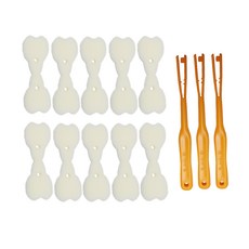 각시밀 젖꼭지솔 리필 교체용 스펀지 10P+손잡이 3P 세트, 1개