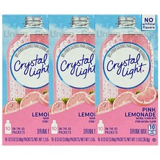 [ Crystal Light ] 크리스탈라이트 온더고 핑크레몬에이드 아이스티음료, 3.68g, 1개입, 30개