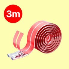 니즈웰 도톰한쿠션 PVC 모서리 보호대 넉넉한 길이, 1개, 투명 1개, 투명