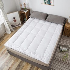 찹쌀떡매트리스 호텔토퍼 미니멀룸토퍼 마약웜매트, 화이트_120X200cm (싱글 침대)