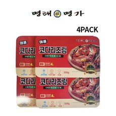 [명태명가] 수제 Premium 매콤 코다리조림(1인분) 4팩 묶음상품, 960g, 2개