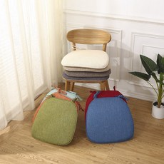 린넨베이지식탁의자방석