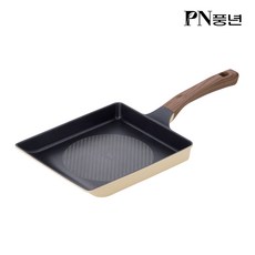 [PN풍년] 마레 카놀리 IH 리저브 사각에그팬 계란말이팬 통주물 인덕션사용 국내생산 오트밀컬러 가벼운무게 품질 우수등급, 1개, 25cm