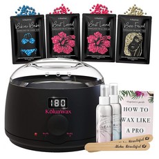 KoluaWax 남녀 제모 왁싱 왁스 워머기 세트 Waxing Kit Wax Warmer Hair Removal, 1개