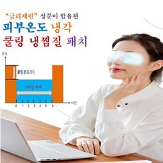 피부 온도 냉각 쿨링 냉찜질 패치 (글리세린 성분 함유) 20매 눈시원 쿨링패치 이마 쿨링 패치, 10개