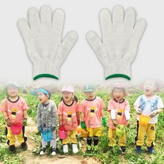 장갑이네 꼬마손 어린이 국산 체험 면장갑 백색 10켤레, 백색 L(고학년용) 10켤레, 1개