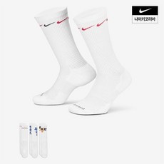 나이키 NIKE 에브리데이 플러스 트레이닝 쿠션 크루 삭스3켤레 DH3822-902 404822