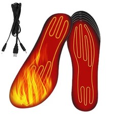 USB 온열 신발 깔창 발 세탁 가능 패드 매트 전기