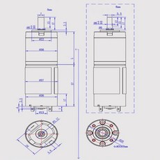 유성 기어 모터 하이 저소음 DC 12V 36GP-555, 01 6mm shaft, 16 12v 1538rpm