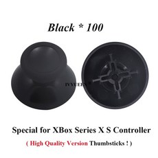 플스5패드 플스패드 ps5듀얼센스 ivyueen 100 pcs 블랙 아날로그 스틱 캡 for playstation 5 4 ps5 ps4 ps3 컨트롤러 엄지 그립 커버 xbox, 100 시리즈 xs 블랙, 1개