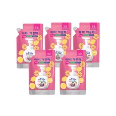 아이깨끗해 레몬 항균 폼 핸드솝 리필 450ml x 5개 핸드워시 어린이