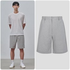 빈폴 멘 롯데상품권 증정젠틀테크 솔리드 셋업 하프 팬츠-라이트그레이BC4425C652 236349