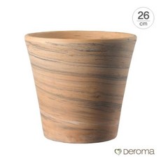 [데로마 Deroma] 테라코타 이태리토분 바소 코노 듀오 26cm, 26cm/grafite