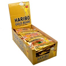 Haribo 하리보 골드 베어 구미 젤리 박스 56g x 24팩 Gold Baren Gummi Bears