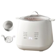 계란찜기 다용도 찜기 타이머 요거트 발효용기 분리형 저소음 계란찜 미니 계란 삶는 기계 에그 쿠커 반숙, 미니찜기, PP안감