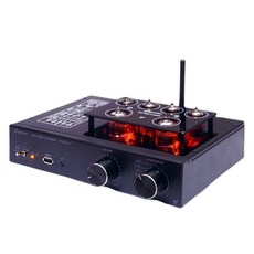 진공관앰프 스피커 블루투스 앰프 오디오 6n2 6k4 진공관 프리 5.0 지원 MM/MC 비닐 레코드 USB FM 라디오 낮은 왜곡 하이파이 증폭기, 한개옵션0 - 디오slash6