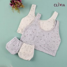 크리비아 [크리비아] 주니어브라 런닝 CV놀이공원 브라팬티세트