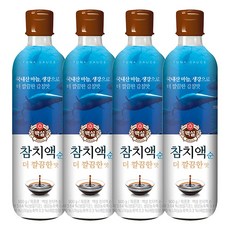 백설 참치액 순 더깔끔한맛, 500g, 4개