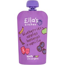 Ella's Kitchen 엘라스키친 블루베리 애플 바나나+바닐라 프루트 팟 120g 4개, 1개