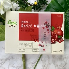 정관장몰 굿베이스 홍삼담은 석류스틱 (10ml*30포) 선물용 띠지 쇼핑백 선택가능, 블랙, 선물